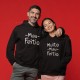 Conjunto de Sweatshirts com Capuz Mau Feitio para Pai e Filho