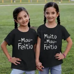 Mau Feitio T-shirt Set for Sisters and Twins