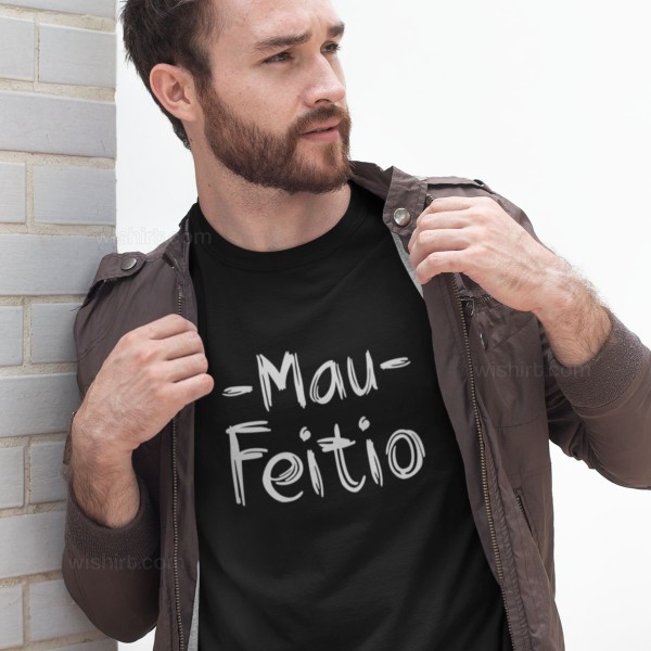 T-shirt Manga Comprida Mau Feitio para Homem