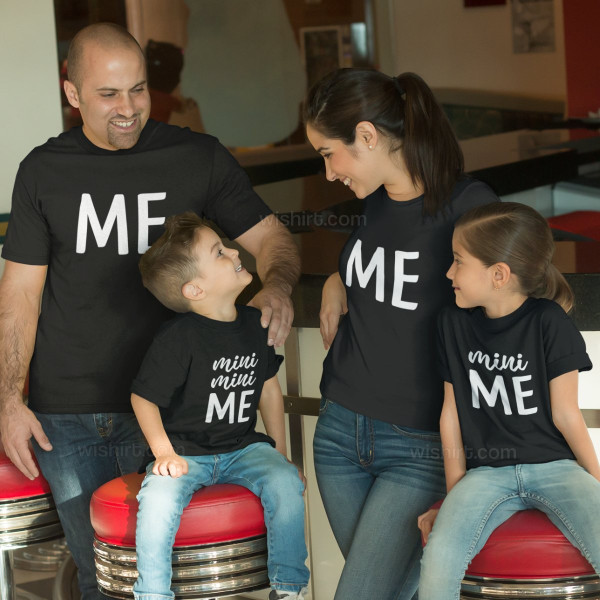 Conjunto T-shirts a Combinar Mãe e Bebé Me Mini Mini Me