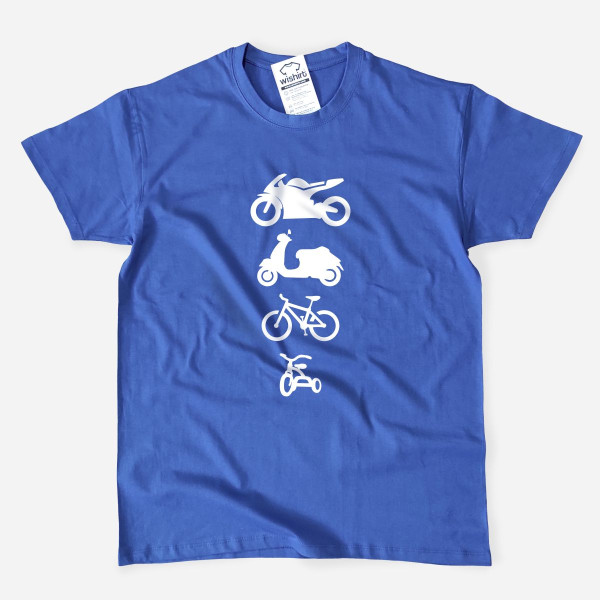 T-shirt Mota Scooter Bicicleta Triciclo Homem