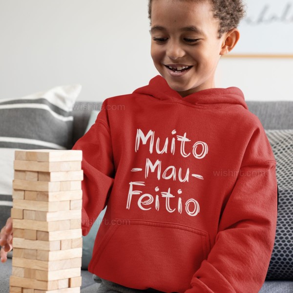 Conjunto Sweatshirts com Capuz Mau Feitio para Mãe e Filho