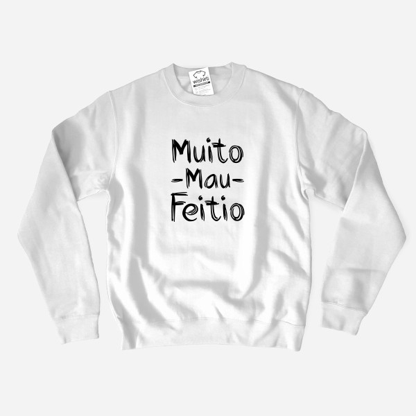 Sweatshirt Tamanho Grande Muito Mau Feitio