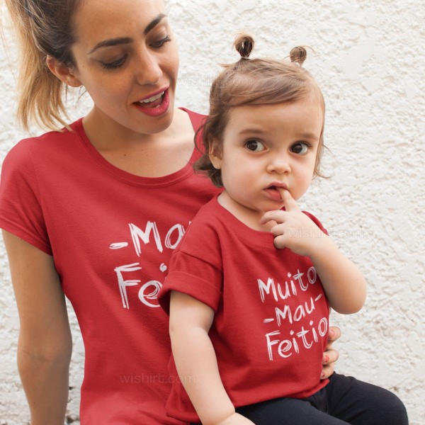 Mau Feitio T-shirt Set for Mother and Daughter