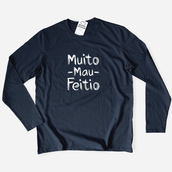 T-shirt Manga Comprida Muito Mau Feitio para Homem