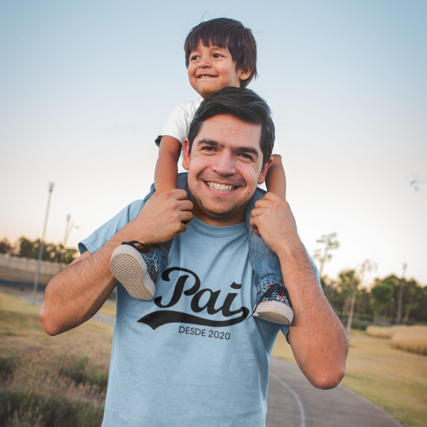 T-shirt Pai Desde - Ano Personalizável