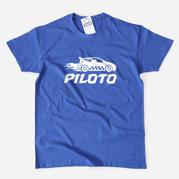 T-shirt Tamanho Grande Piloto de Carros