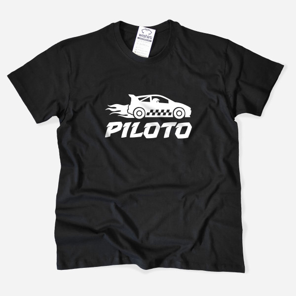 T-shirt Piloto de Carros para Homem