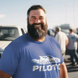 Piloto de Carros Large Size T-shirt
