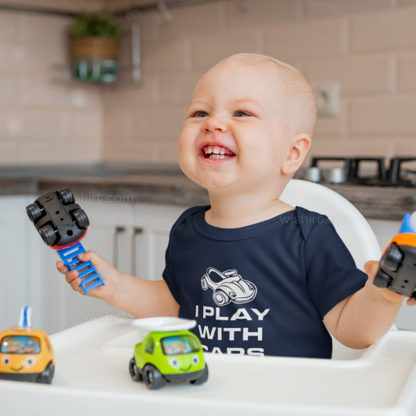 Conjunto T-shirts a Combinar Pai e Filho Play with Cars