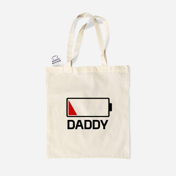 Low Battery Customizable Word Cloth Bag