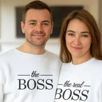 Conjunto Sweatshirts a Combinar para Casal Namorados The Boss 