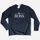 Boss Dad and Mini Boss Father and Child Long Sleeve T-shirts Boss Dad and Mini Boss Father and Child Long Sleeve T-shirts