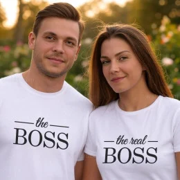 The Boss Matching T-shirt Set for Couples