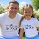 Conjunto de T-shirts Pai e Filha Boss Dad e Mini Boss Conjunto de T-shirts Pai e Filha Boss Dad e Mini Boss