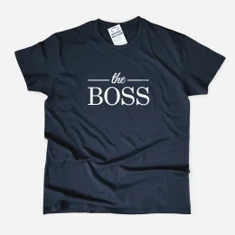 T-shirt Tamanho Grande The Boss para Homem