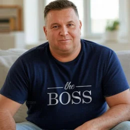 The Boss Men's Large Size T-shirt
