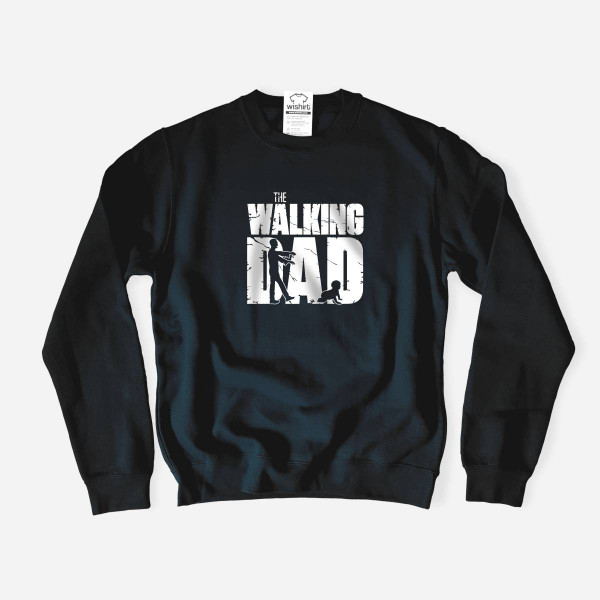 Sweatshirt Tamanho Grande The Walking Dad V1