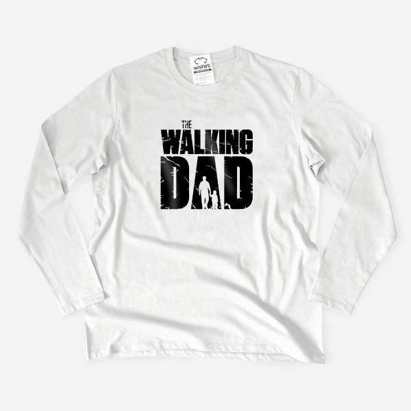 The Walking Dad V2 Large Size Long Sleeve T-shirt