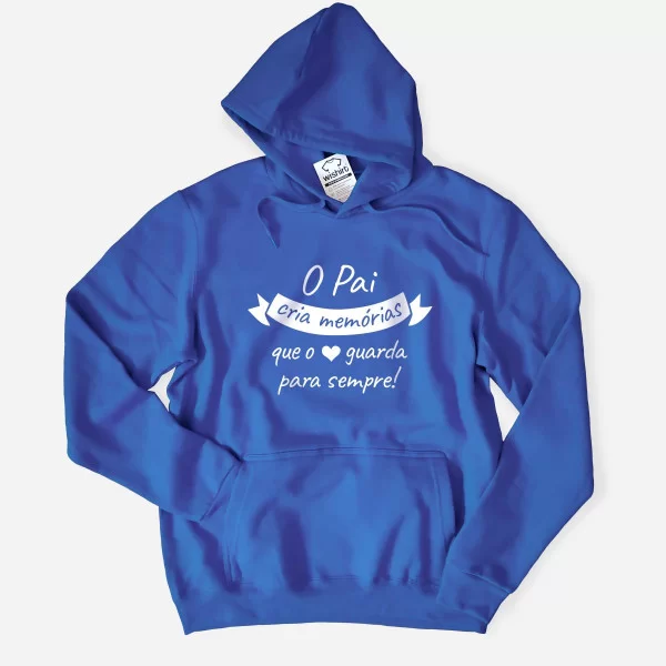 O Pai Cria Memórias Large Size Hoodie O Pai Cria Memórias Large Size Hoodie
