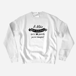 Sweatshirt Tamanho Grande A Mãe Cria Memórias