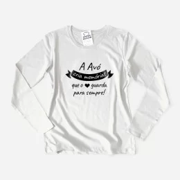 T-shirt de Manga Comprida A Avó Cria Memórias