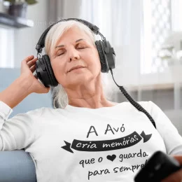 T-shirt de Manga Comprida A Avó Cria Memórias