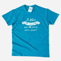 T-shirt Tamanho Grande A Mãe Cria Memórias