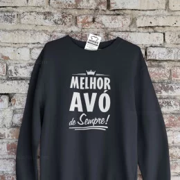 Melhor Avó de Sempre Large Size Sweatshirt