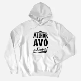 Melhor Avó de Sempre Large Size Hoodie
