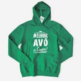 Sweatshirt com Capuz Melhor Avô de Sempre