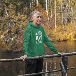 Sweatshirt com Capuz Melhor Avô de Sempre