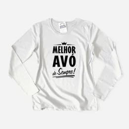 T-shirt Manga Comprida Melhor Avó de Sempre