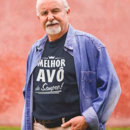 T-shirt Manga Comprida Melhor Avô de Sempre