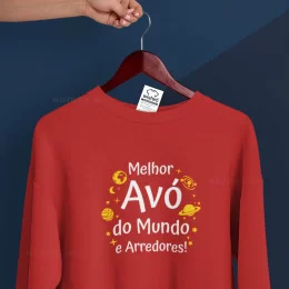 Melhor Avó do Mundo e Arredores Large Size Sweatshirt