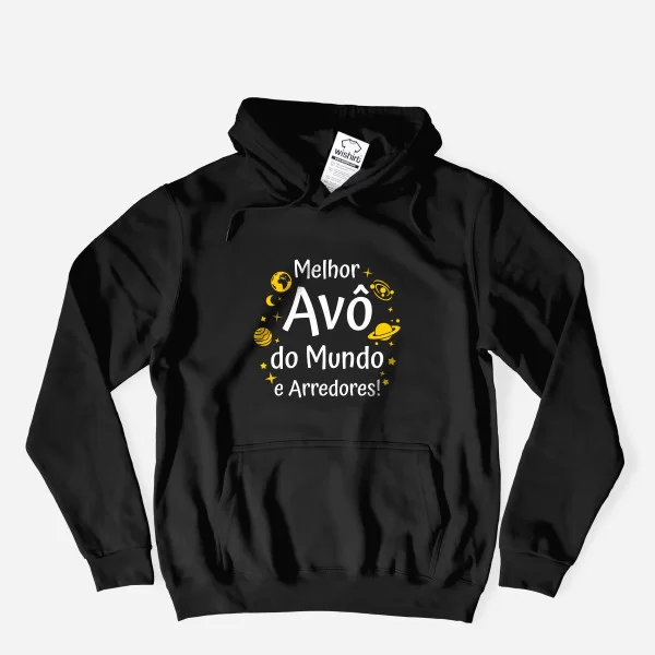 Sweatshirt com Capuz Tamanho Grande Melhor Avô do Mundo Sweatshirt com Capuz Tamanho Grande Melhor Avô do Mundo