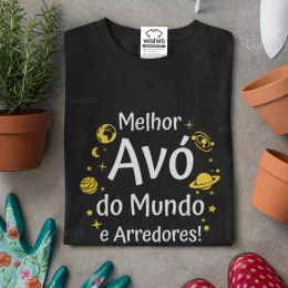 Melhor Avó do Mundo e Arredores Large Size T-shirt