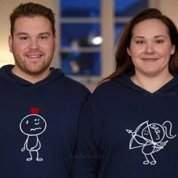 Cupid of Love Couple Hoodie Set