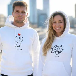 Sweatshirt com Capuz Cupid of Love para Namorada