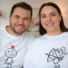 Cupid of Love Large Size Sweatshirt for Girlfriend
