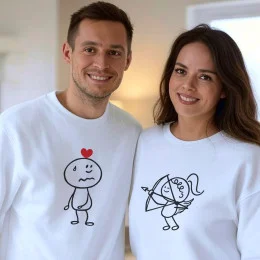Conjunto de Sweatshirts para Namorados Cupid of Love