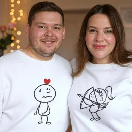 Cupid's Target Large Size Sweatshirt for Boyfriend