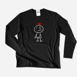 Cupid's Target Plus Size Long Sleeve T-shirt for Boyfriend
