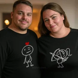Cupid's Target Plus Size Long Sleeve T-shirt for Boyfriend