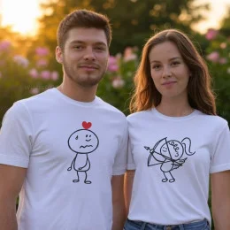 T-shirt Cupid's Target para Namorado
