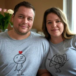 Cupid's Target Large Size T-shirt for Boyfriend