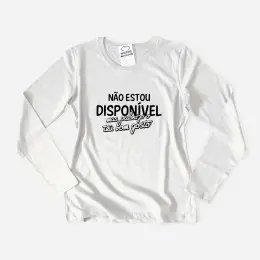 Não Estou Disponível Women's Long Sleeve T-shirt