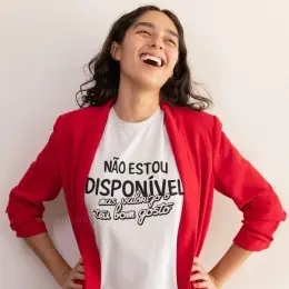 Não Estou Disponível Women's Long Sleeve T-shirt