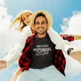 Não Estou Disponível Men's Long Sleeve T-shirt