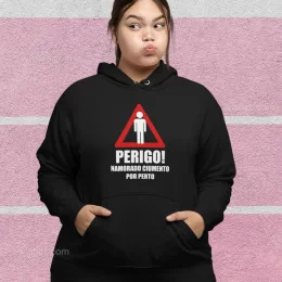 Perigo Namorado Ciumento Plus Size Hoodie